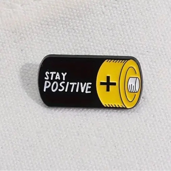 Jewelry - Stay Positive Enamel Pin